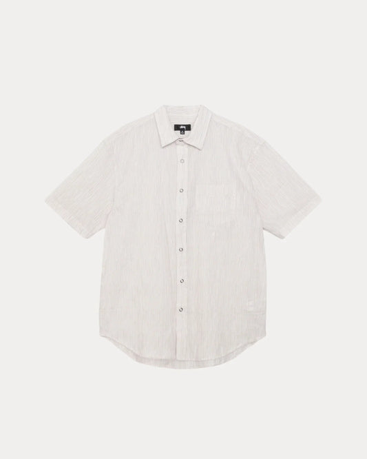 STUSSY WAVY STRIPED SHORT SLEEVE SHIRT