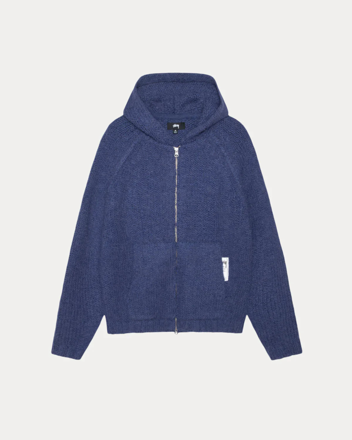 STUSSY CHUNKY KNIT ZIP HOODIE