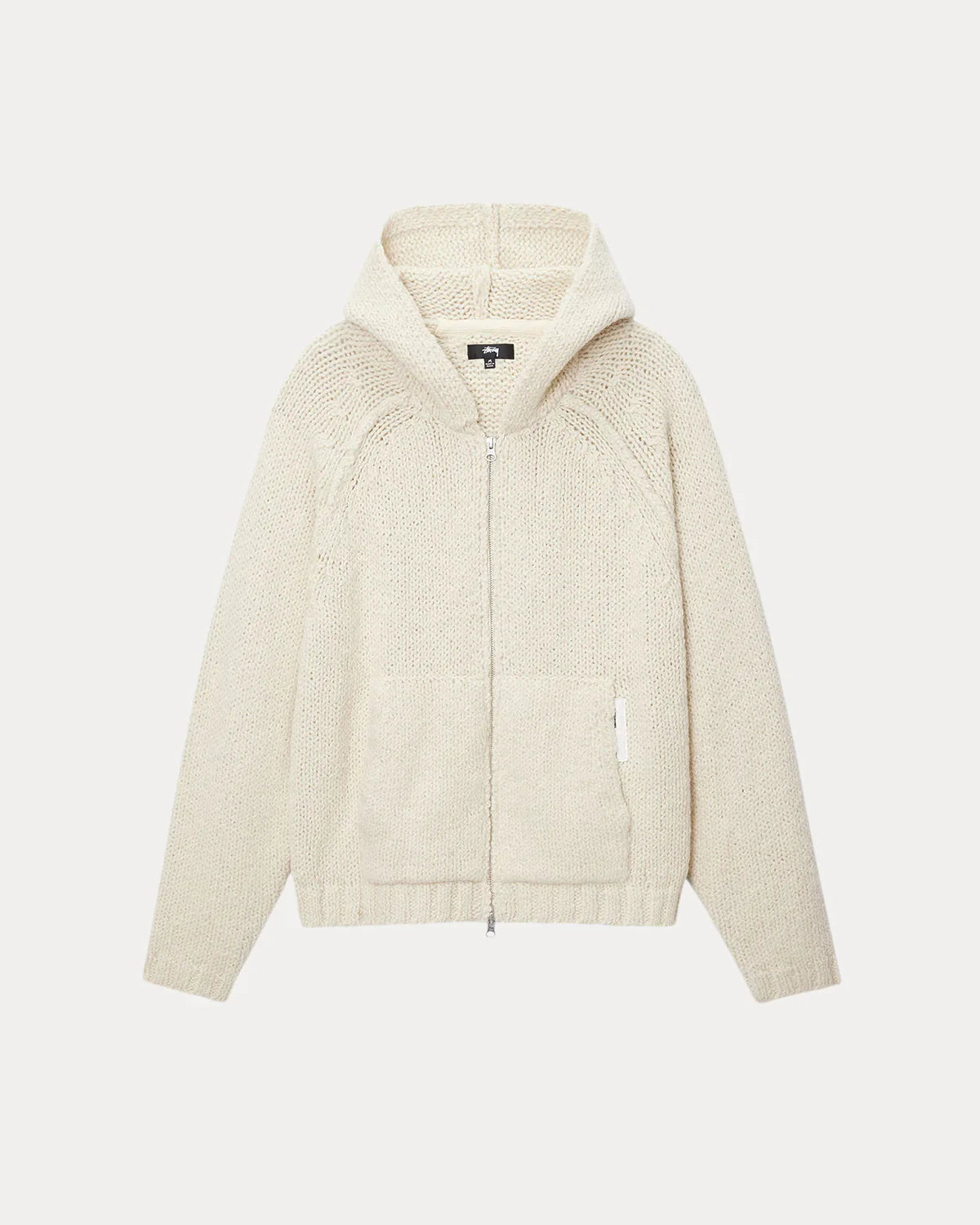 STUSSY CHUNKY KNIT ZIP HOODIE