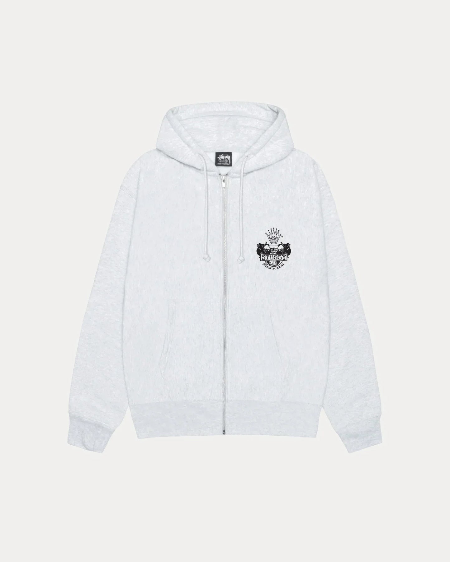 STUSSY BUILT TO LAST ZIP HOODIE