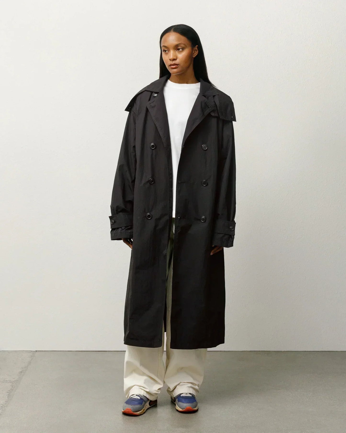 STUSSY LIGHTWEIGHT SURFMAN TRENCH BLACK