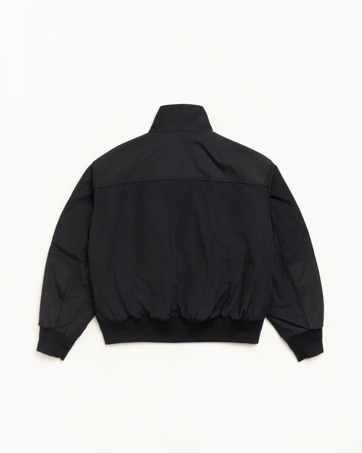 STUSSY MOCK NECK FLIGHT BOMBER BLACK