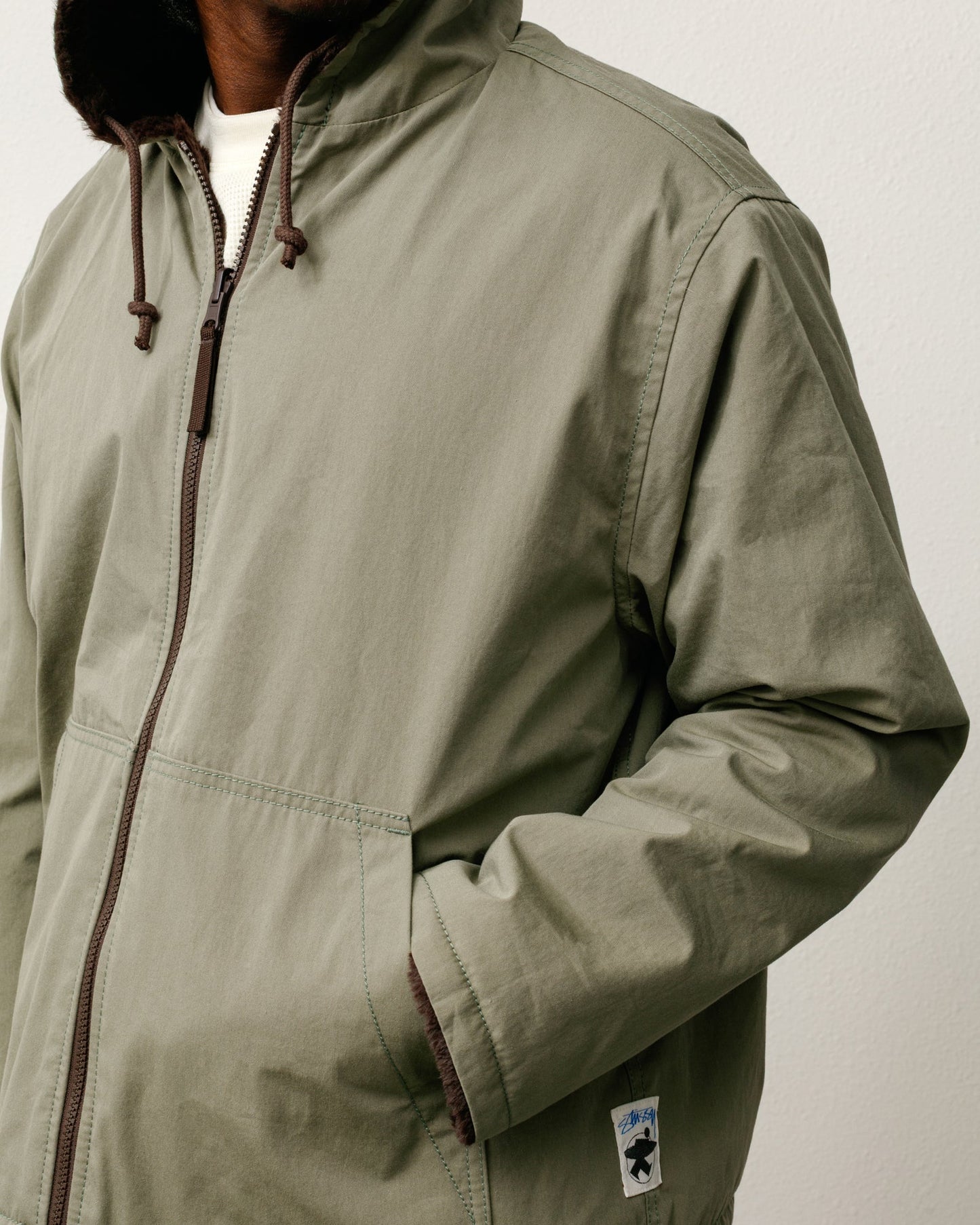 STUSSY REVERSIBLE HOODED JACKET