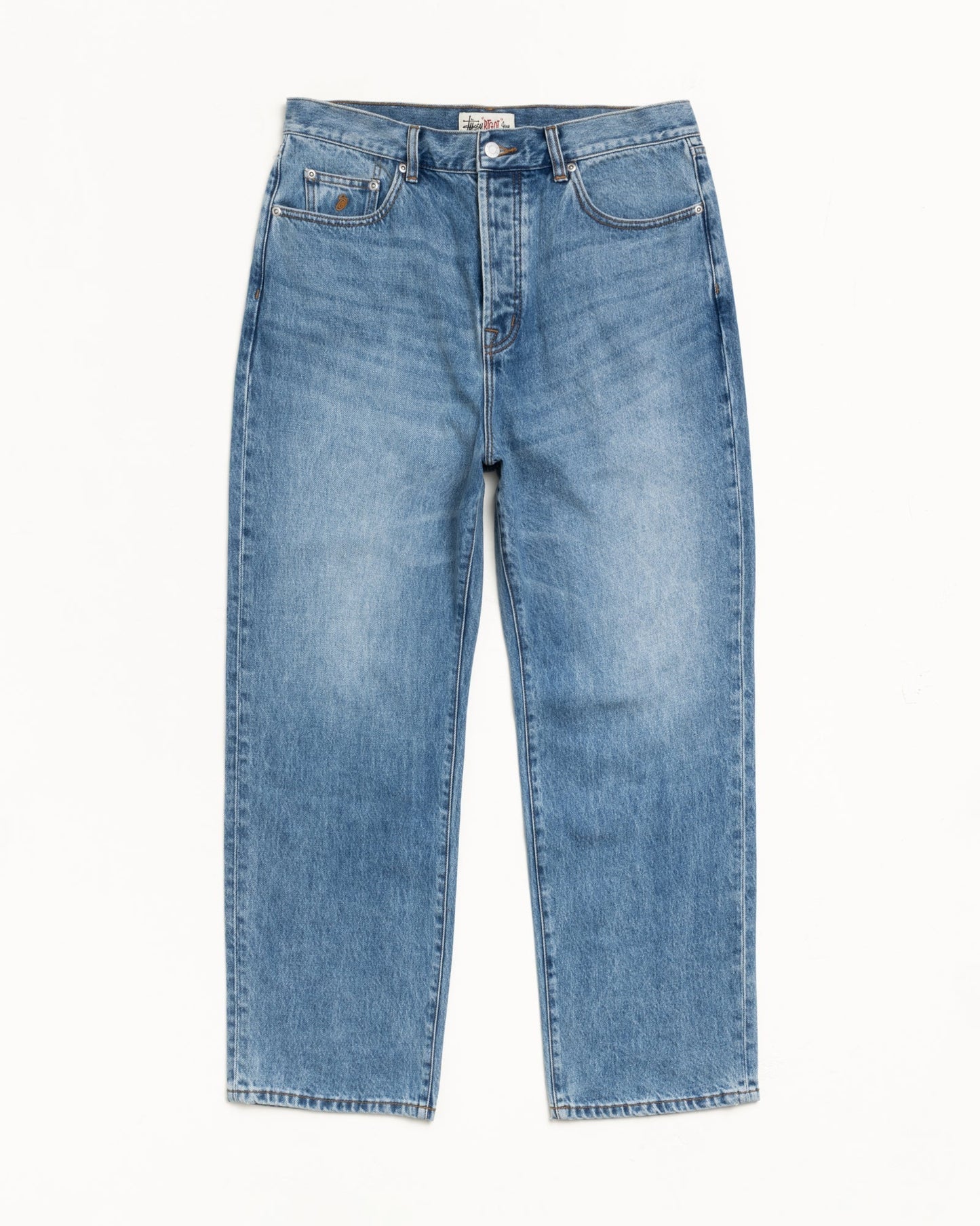 STUSSY BIG OL' JEAN DENIM INDIGO STONE WASH
