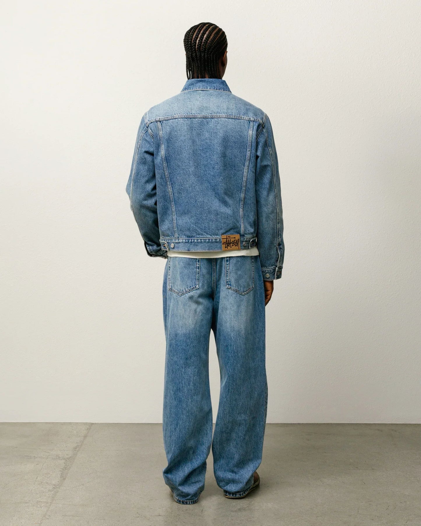 STUSSY BIG OL' JEAN DENIM INDIGO STONE WASH