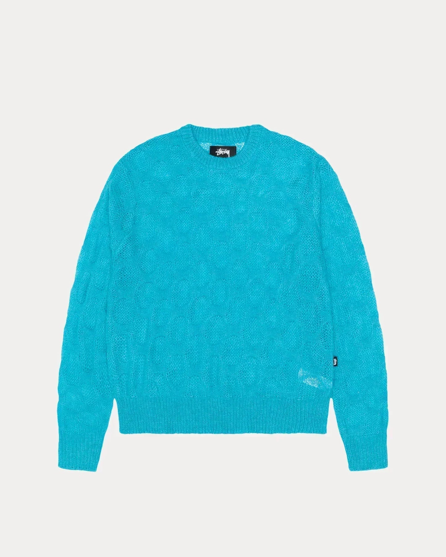 LOOSE KNIT CROSS CABLE SWEATER