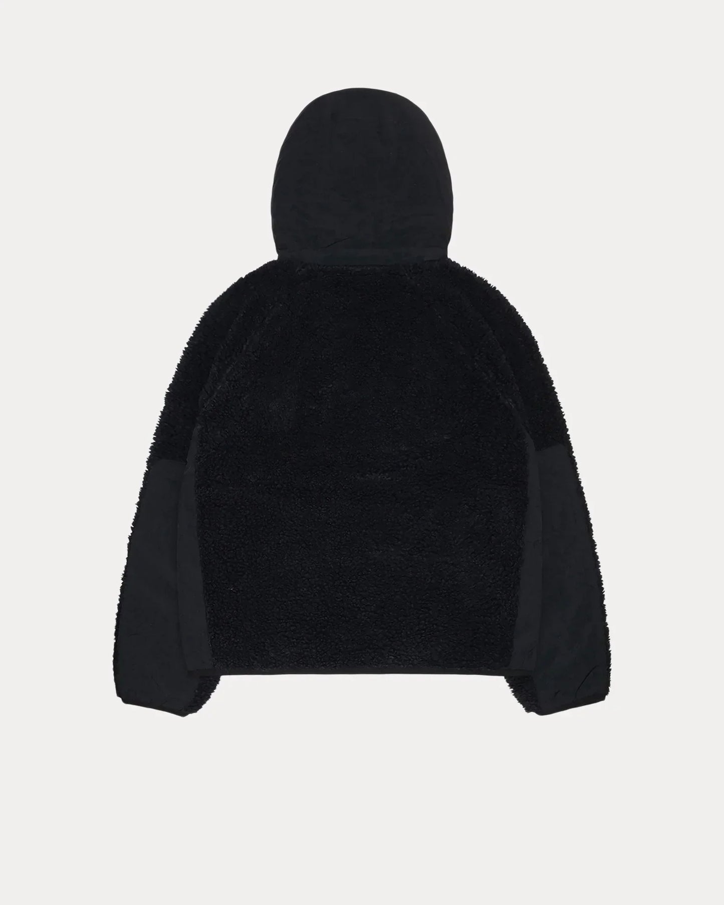STUSSY SHERPA PANELED HOODED JACKET