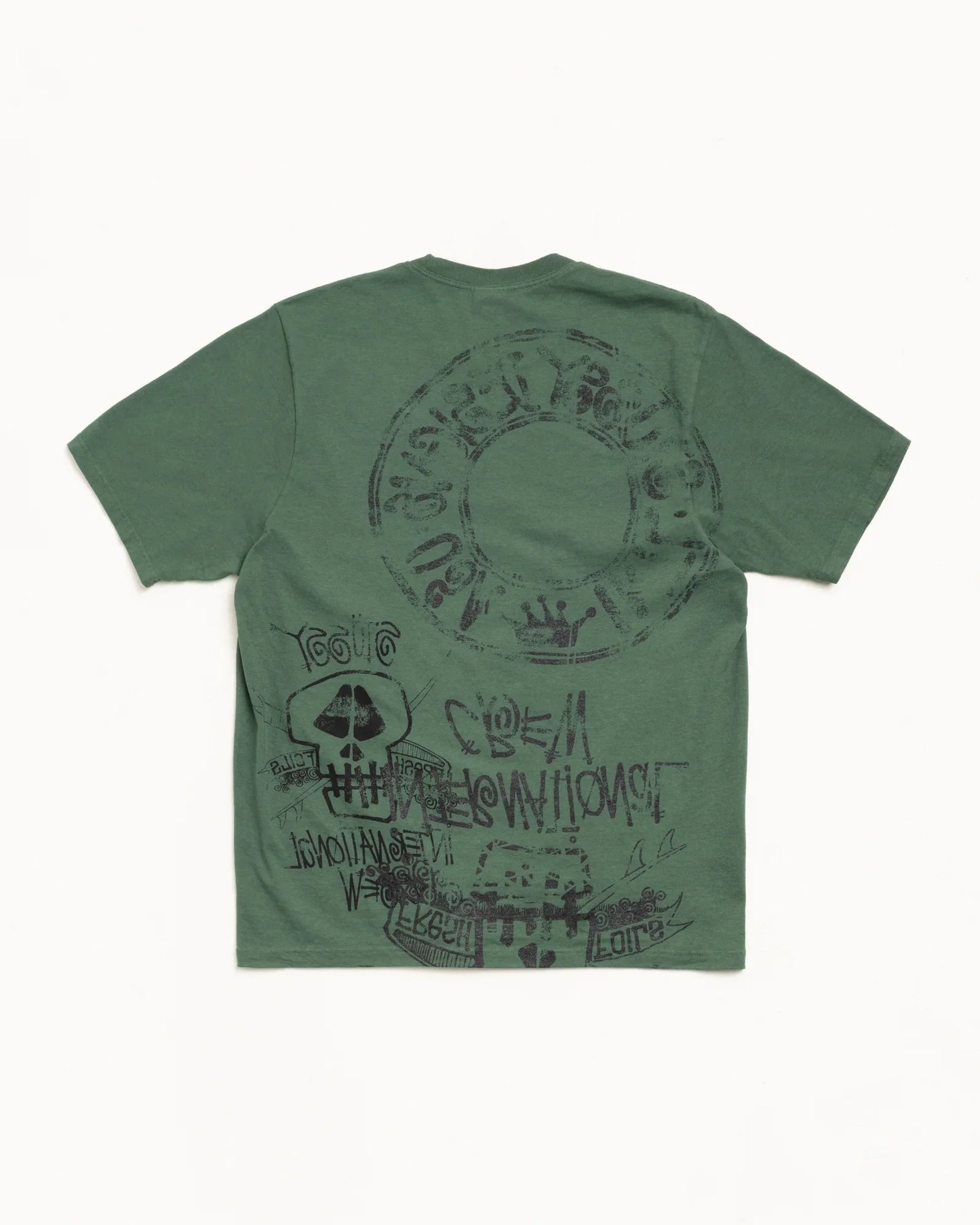 STUSSY SKULLS TEE PIGMENT DYED