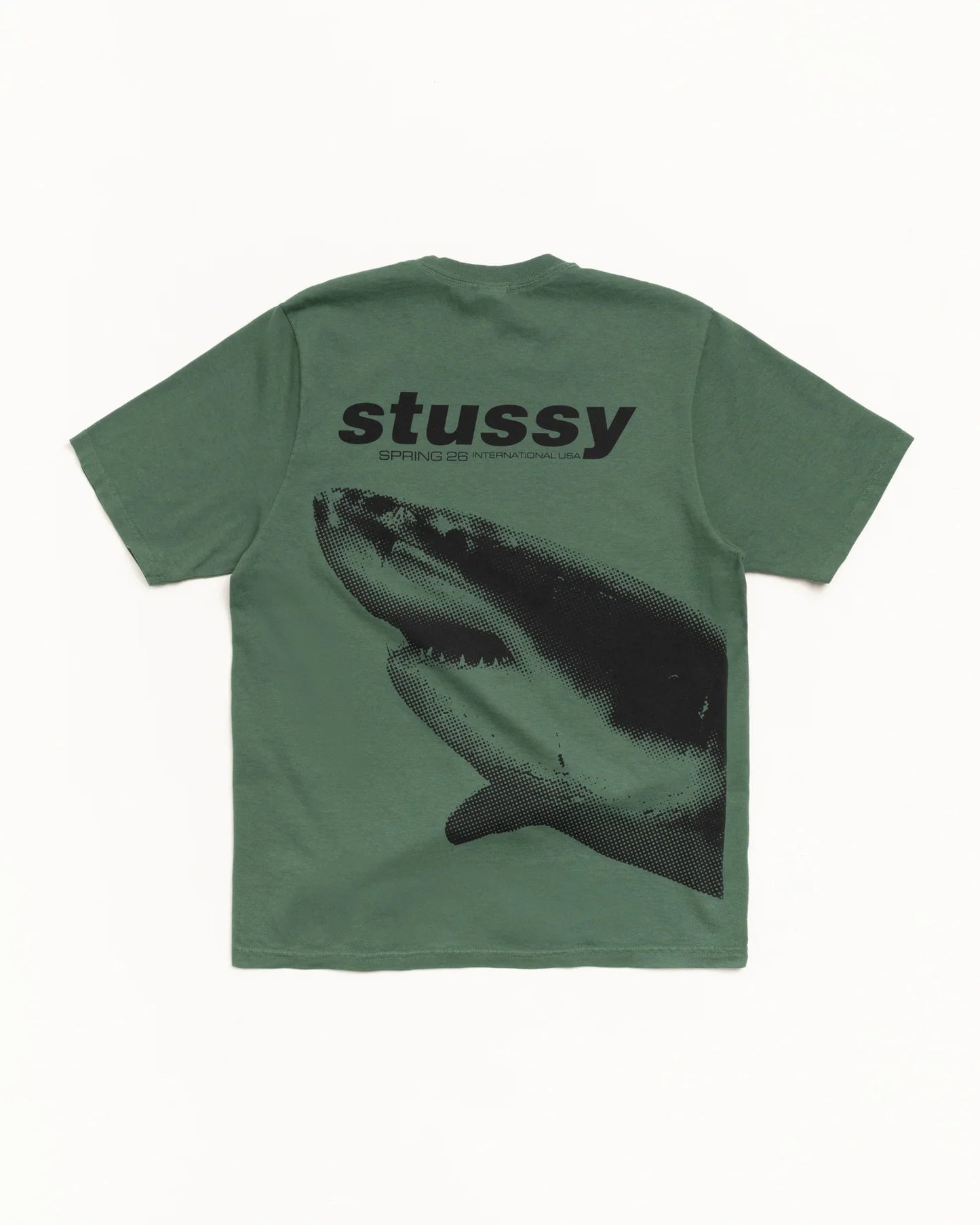 STUSSY SHARK TEE PIGMENT DYED