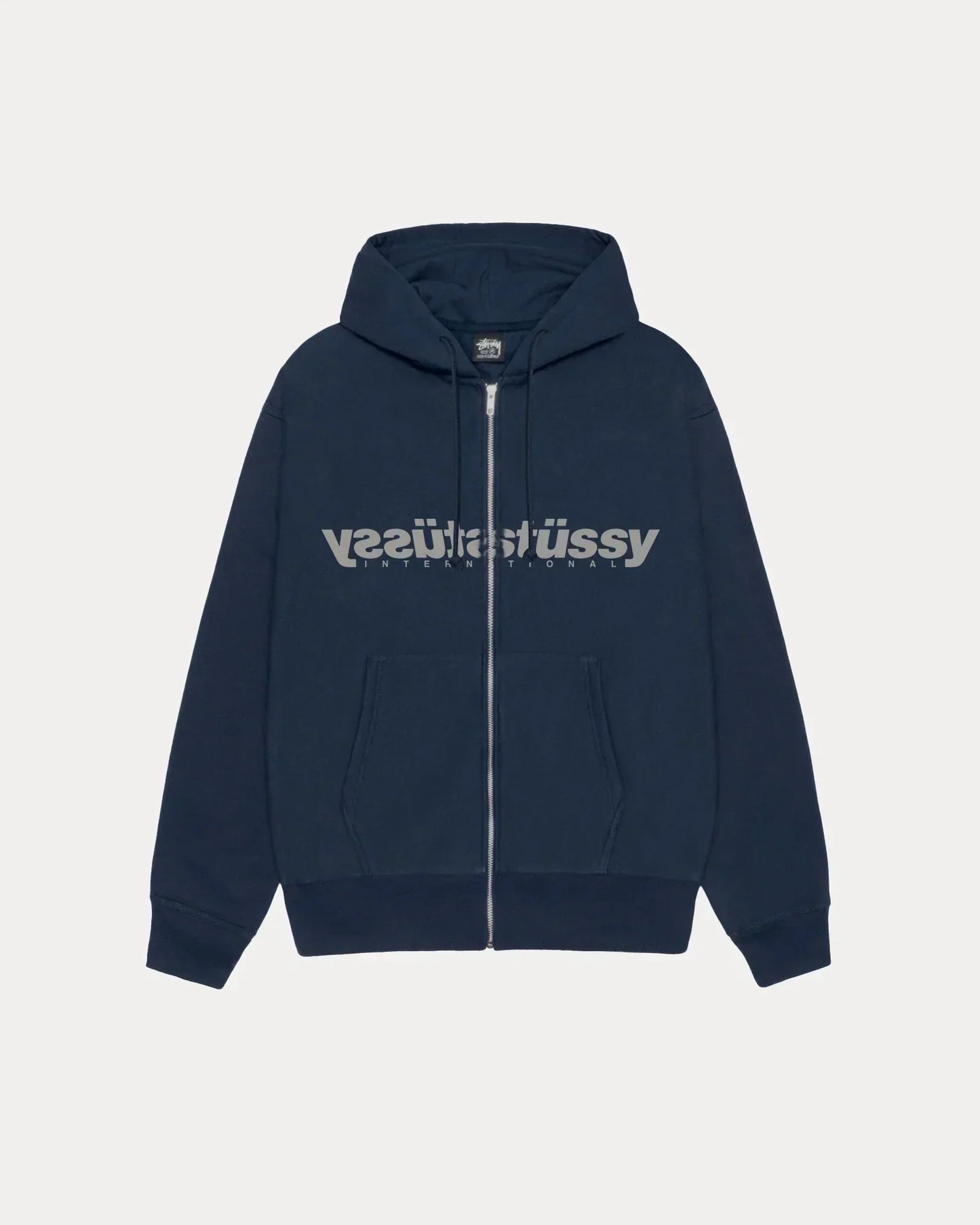 STUSSY MIRROR ZIP HOODIE