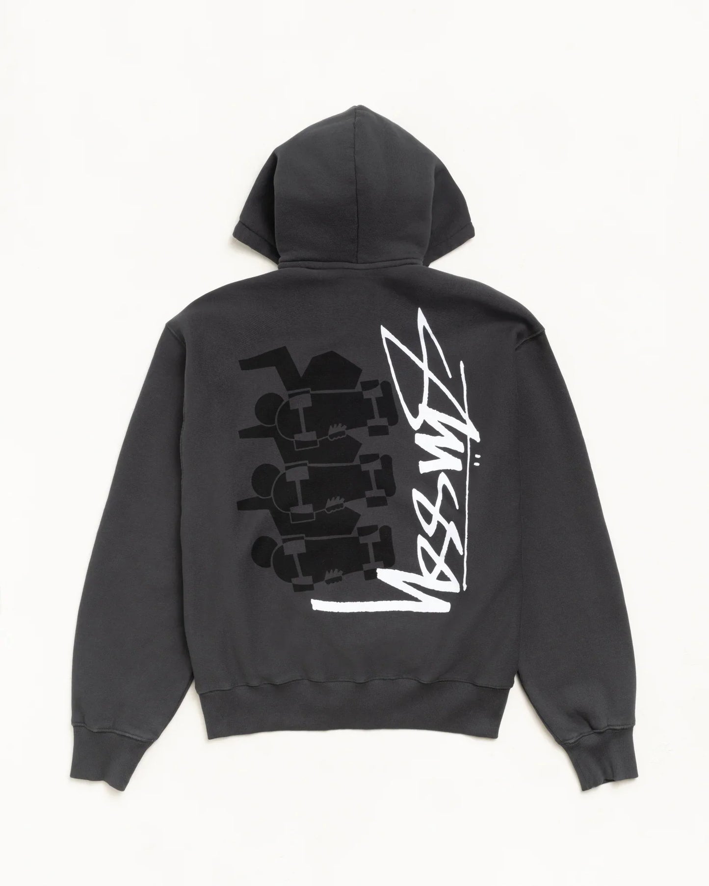 STUSSY SKATE STACK ZIP HOODIE PIGMENT DYED