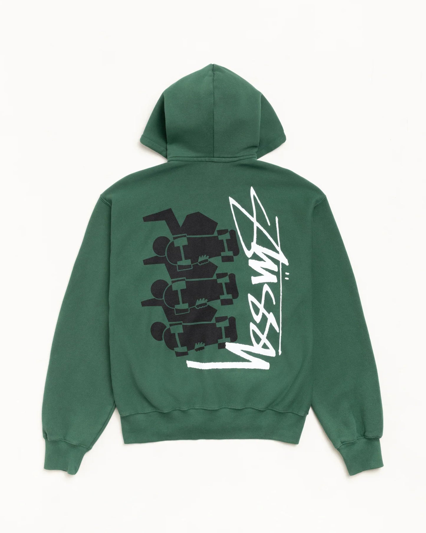 STUSSY SKATE STACK ZIP HOODIE PIGMENT DYED