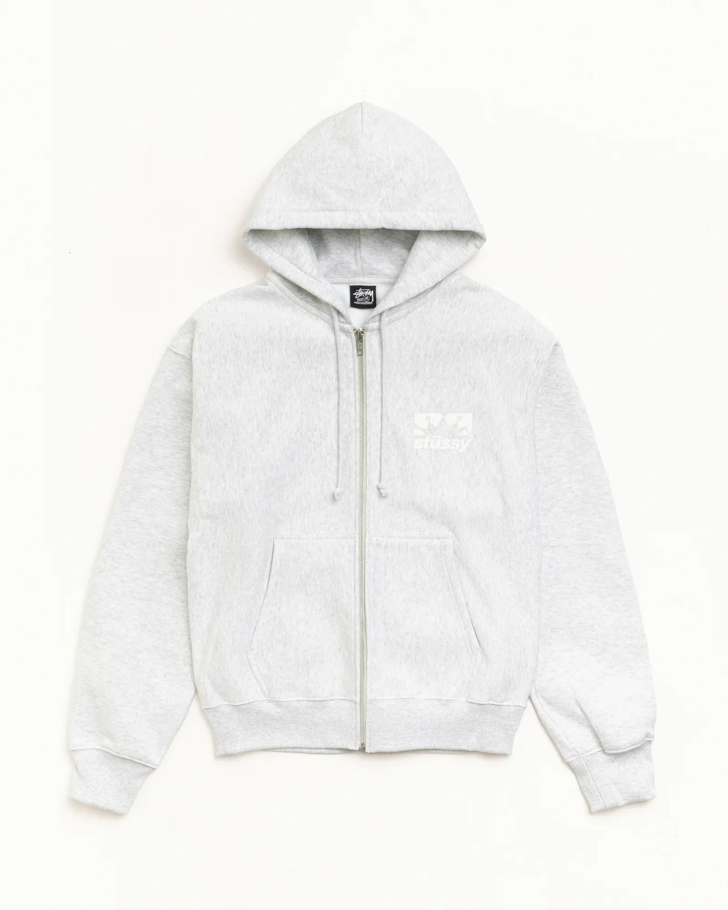 STUSSY BOX CROWN ZIP HOODIE